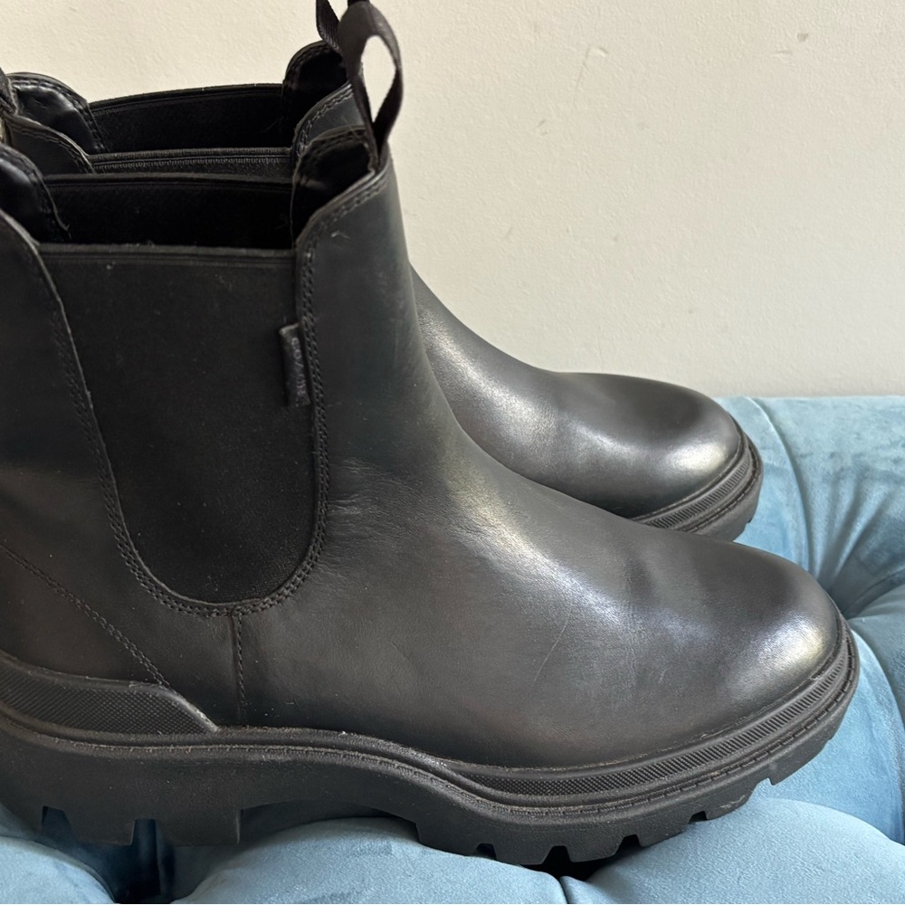 Coach Men's Black Leather Ankle Boots